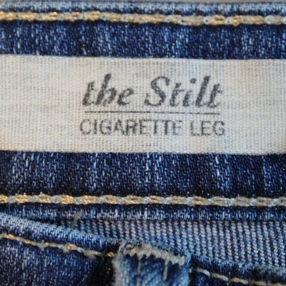 AG Adriano Goldschmied The Stilt Cigarette Leg Jeans Blue Mid Rise Women’s 29R - Picture 6 of 10